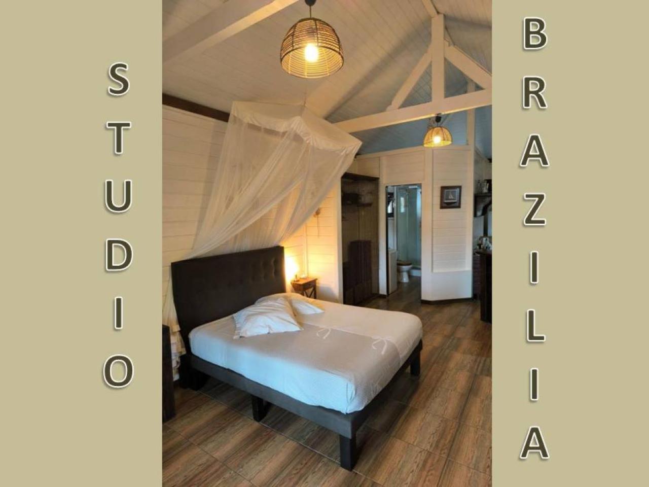 Studio BRAZILIA Bois et Nature, terrasse avec vue sur les Pitons Le Robert Extérieur photo